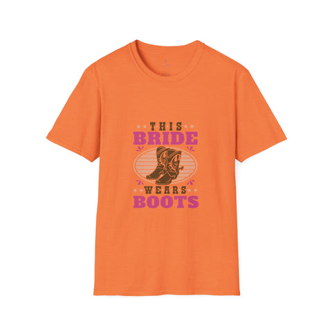 This Bride Wears Boots Unisex Softstyle T-Shirt