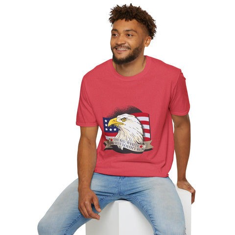 Red White And Blue Unisex Softstyle T-Shirt