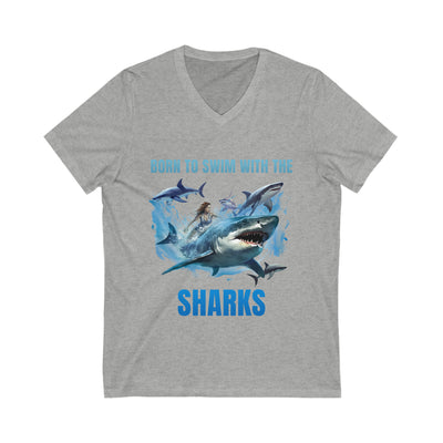 Unisex Jersey Short Sleeve V-Neck Tee