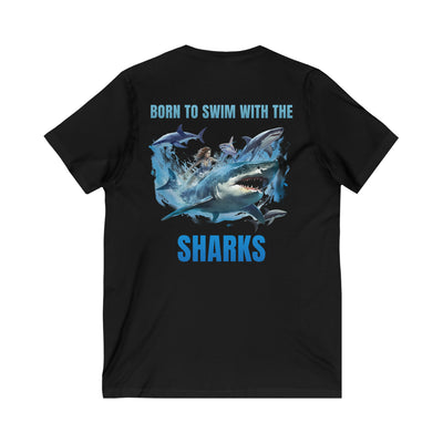 Unisex Jersey Short Sleeve V-Neck Tee