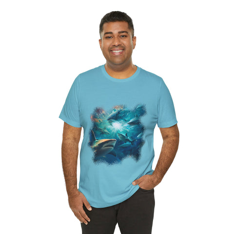 Sea Of Sharks Unisex Jersey Short Sleeve Tee