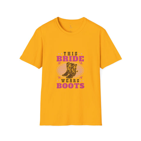 This Bride Wears Boots Unisex Softstyle T-Shirt