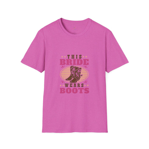 This Bride Wears Boots Unisex Softstyle T-Shirt